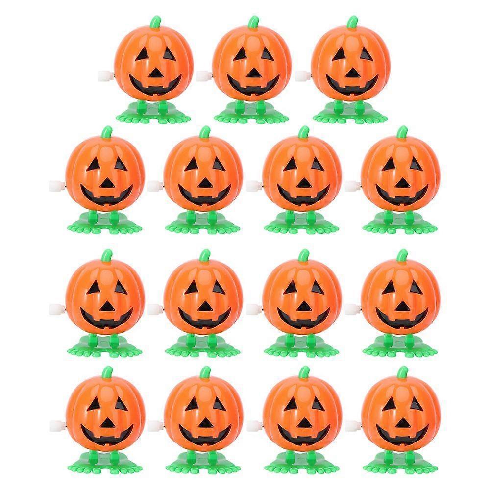 15pcs Cartoon Clockwork Toys Wind Up Pumpkin Toys Halloween Toys Party Gift