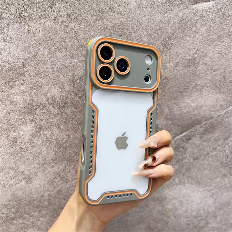 Custodia per Telefono alla Moda in Vetro Trasparente per iPhone 17 Pro Max Air 16 Pro 15 14 13 Protezione Antiurto Cambia Serie 17