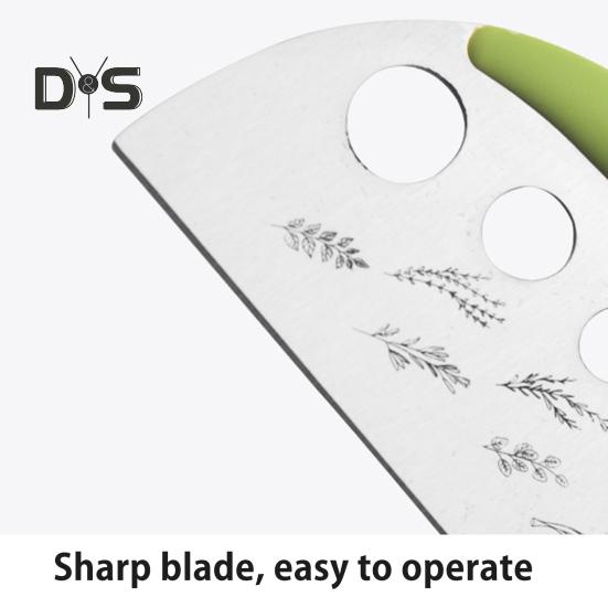 2-in-1 Spogliafoglie & Taglierino per Erbe Acciaio Inossidabile 7 Fori Regolabile Strumento da Cucina per Spogliare le Foglie di Timo Rosmarino Basilico Lavabile in Lavastoviglie Precisione