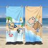 Line Puppy Maltese Towel Soft Pool Gift For Travel Gym Shower Camping Quick Dry Sports Large Beach Towels