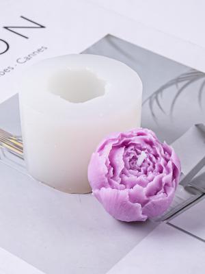 DIY Austin Blumenduftkerze Silikonformen 3D Mini Rosenblume Handgemachte Seife Gips Harz Herstellung Eis Kuchenform Heimdeko