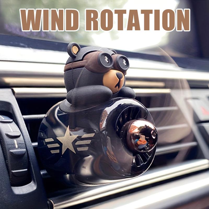 1SET/2PCS Pilots Car Air Fresheners Bear Dog Vent Clip Perfume Accessories Decoration Scent Fragrance Diffuser Airplane Ornament