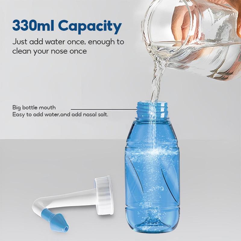 300ML Nasal Irrigator Nasal Rinse Bottle Nasal Wash Cleaner Nose Protector Avoid Allergic Rhinitis Adults Children Neti