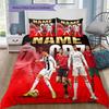 Custom Name,Cristiano Ronaldo Football Players Collage Bedding Home Decoration Birthday Gift (1 * Duvet Cover + 2 * Pillowcase, Without Core).chl