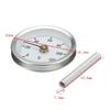 0-120℃ Stainless Steel Clamp-On Tube Thermometer On Tube Heating Spring 63Mm Metal Temperature Temp Gauge Spring Industrial Tool