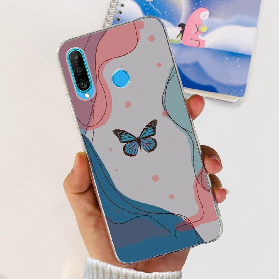 For Huawei P30 Lite Case MAR-LX1M MAR-L21A MAR-LX1A Cute Astronaut Cover Clear Silicone Bumper For Huawei P30 Pro Lite P 30 Capa