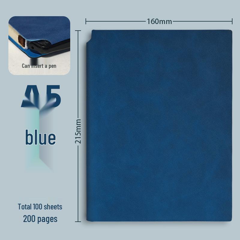Stylish A5 Pen Holder Notebook – Customizable Business Meeting Notepad with Logo Printing Capability