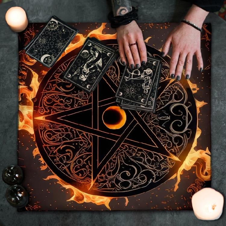 Multifunctional Tarots Card Table Cover Square Decorations Tarots Tablecloth Witchcraft Divination Altar Table Cloth