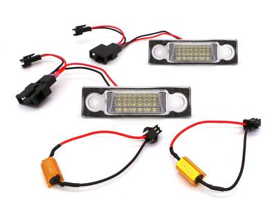 LED kentekenplaatverlichting 2x650lm 2 stuks Compatibel met Ford, VW, Seat, 12V, Off-Road