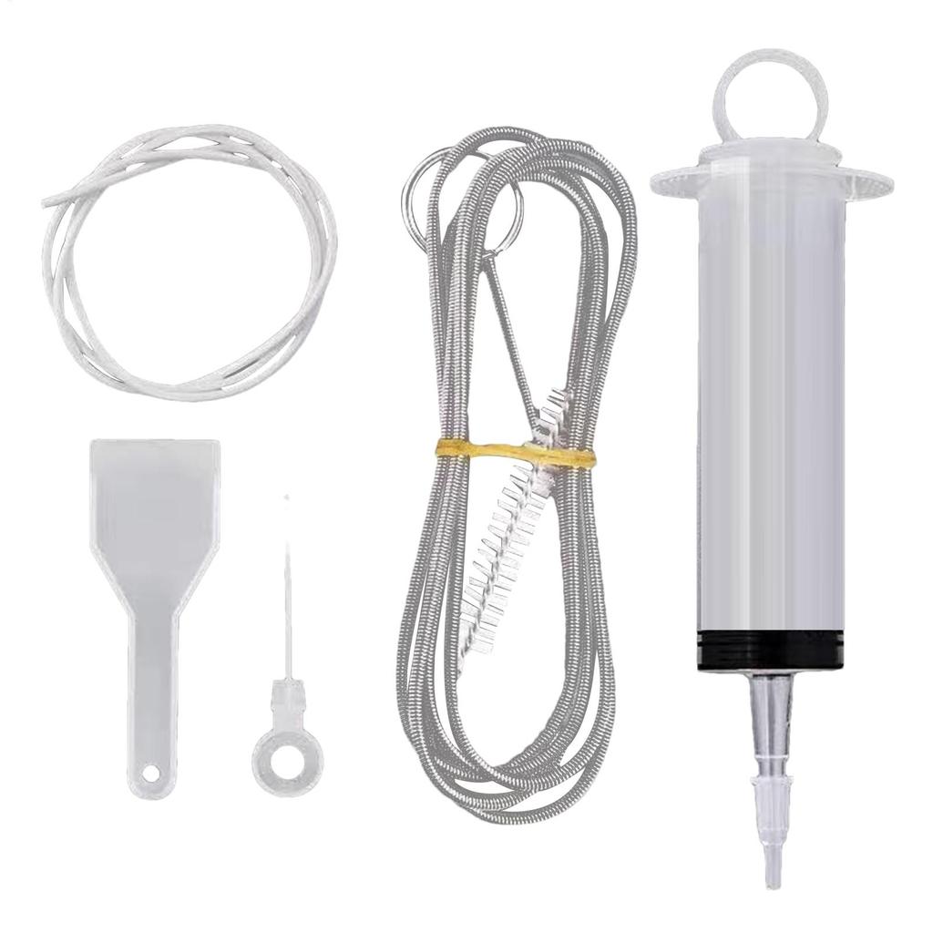 Clean Brush Kit for Refrigerator Drain Wash Brush Suction Syringe 1.5M Hose Fridge Drain Hole Cleaner Stick Dredge Tool