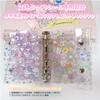 A7 Refill Sticker Transparent Thin Sheet for 3D Sticker for Sheets, PET, (0.3mm Thickened), Storage, Removable, Binders, 6-Hole (10 Sheets)