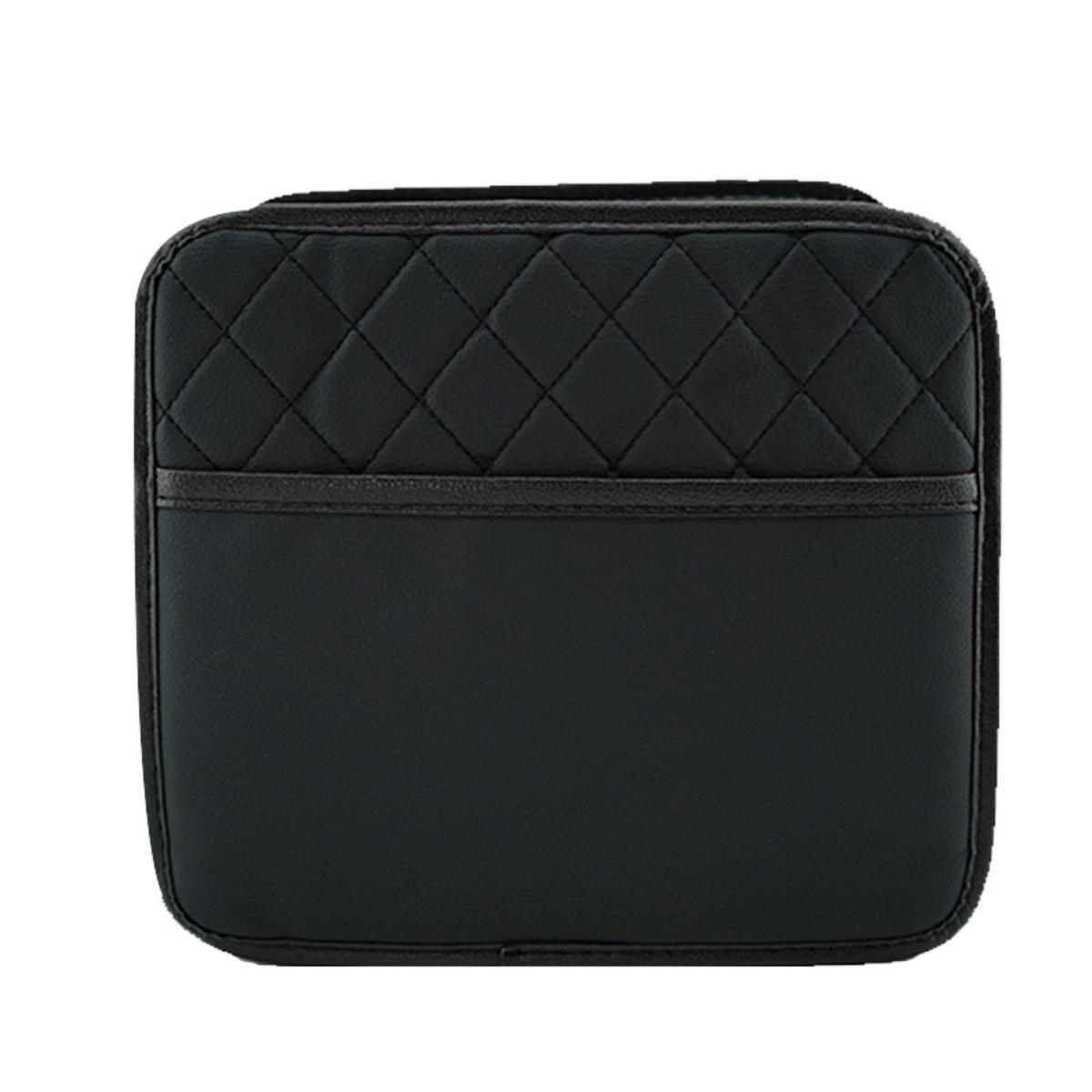 

Сумка для хранения на заднее сиденье автомобиля - просторный подвесной ящик для хранения бутылок с водой, дорожных кружек и аксессуаров, безопасный держатель для стакана | Ящик для хранения на заднее сиденье автомобиля чёрный