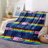 1 Stück Nyan Cat Aufdruck Flanelldecke, Hohe Qualität, Bequem für alle Jahreszeiten, Heimdekoration, Wärme und Komfort, Perfekt für Weihnachtsgeschenke 99