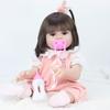 Nova Boneca Boneca de Simulação 53cm Boneca Reborn Pode Beber Água Urinar Boneca de Bebê de Esmalte Brinquedo Infantil