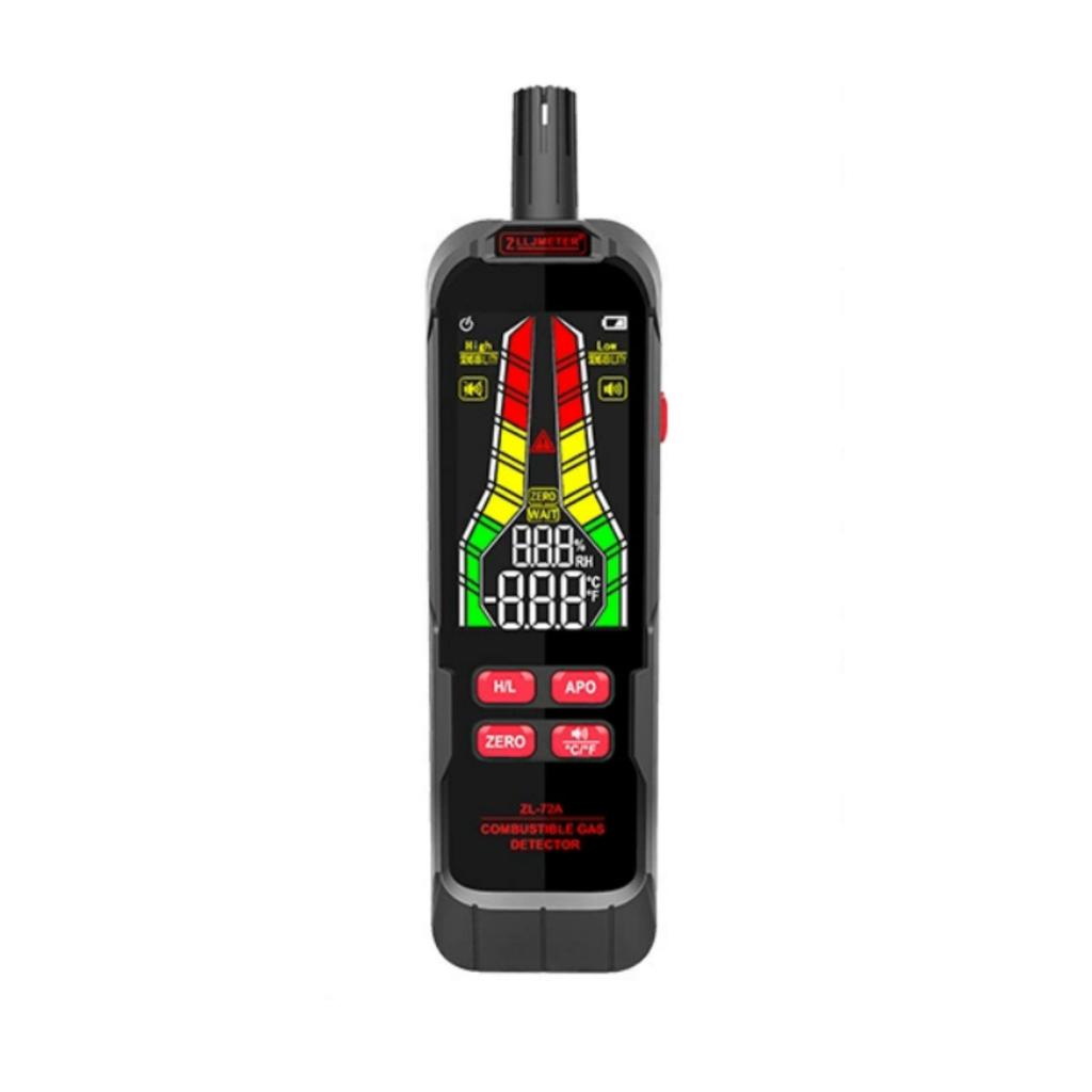 Handheld Combustible Gases Leak Detector Natural Gases Leakage Tester Portable Combustible Gases Concentration Analyzer Meter with Sound Light Alarm