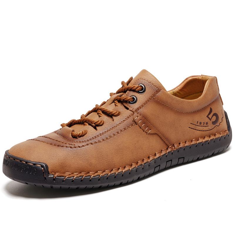 Cross-Border Plus Size Men's Breathable Leather Sports Casual Shoes