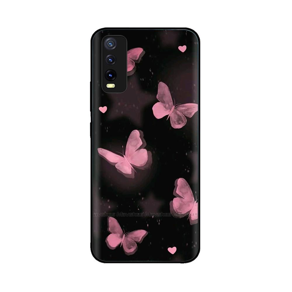 Pro Vivo Y20 Y20i Y20a Y20s Vivo Y11s Y12s Pouzdro na telefon Roztomilý Chránič fotoaparátu Zadní kryt Pro Vivo Y20 2021 V2027 Silikonové Fundas
