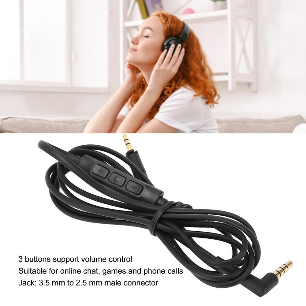 with Mic Remote Volume Control 3.5 mm to 2.5 mm Earphone Cable for Sennheiser HD4.40 HD4.40BT HD4.50 HD4.50BTNC HD4.30i