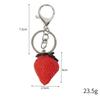 Realistic-Looking New Strawberry Key Chain Creative Food Model Mobile Bag Pendant Key Ring Party Gift Jewelry For Kids Adults Children's Birthday Gift