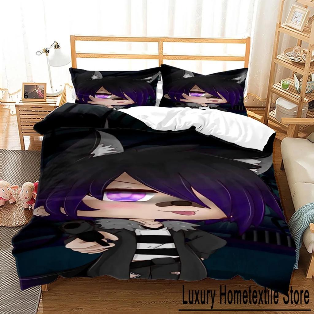 3D Printed Gacha Life Bedding Collection Boys Girls Twin Queen Size Duvet Cover Pillowcase Bed Kids Adult Fashion Home Textile