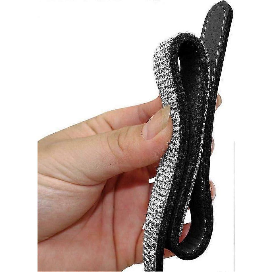 2025 Latest Model (M, Black) Rhinestone Dog Collar, Cute and Dazzling Soft Suede