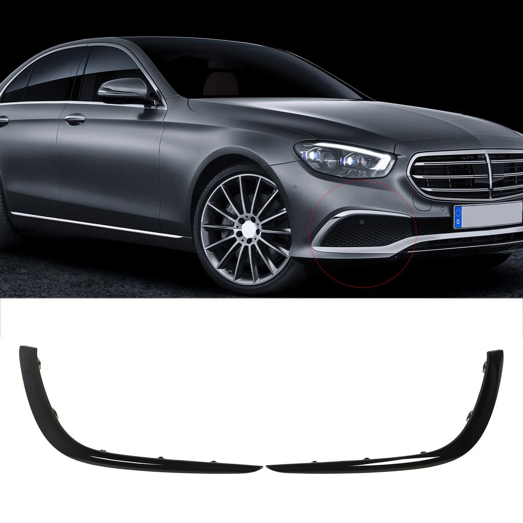 2 Peças Molduras Inferiores da Grelha de Neblina Substituição Para E‑Class W213 Exclusive Line 2021 a 2023