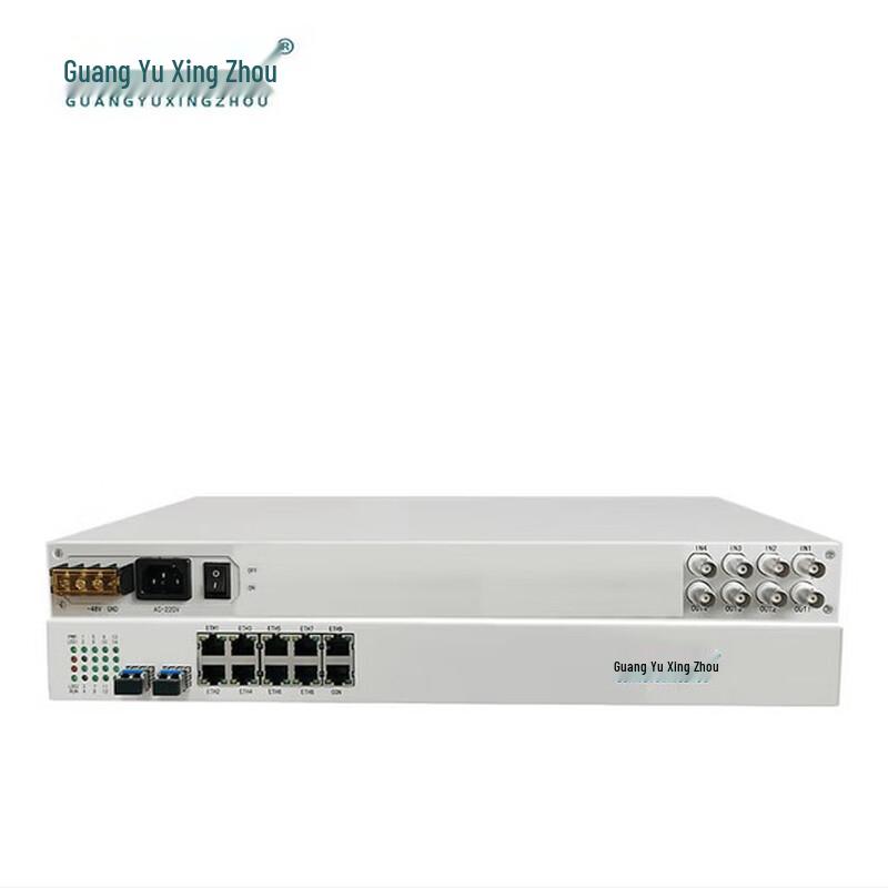 GY-4E18FE 4E1 PDH Fiber Optic Multiplexer with 8-Port Ethernet