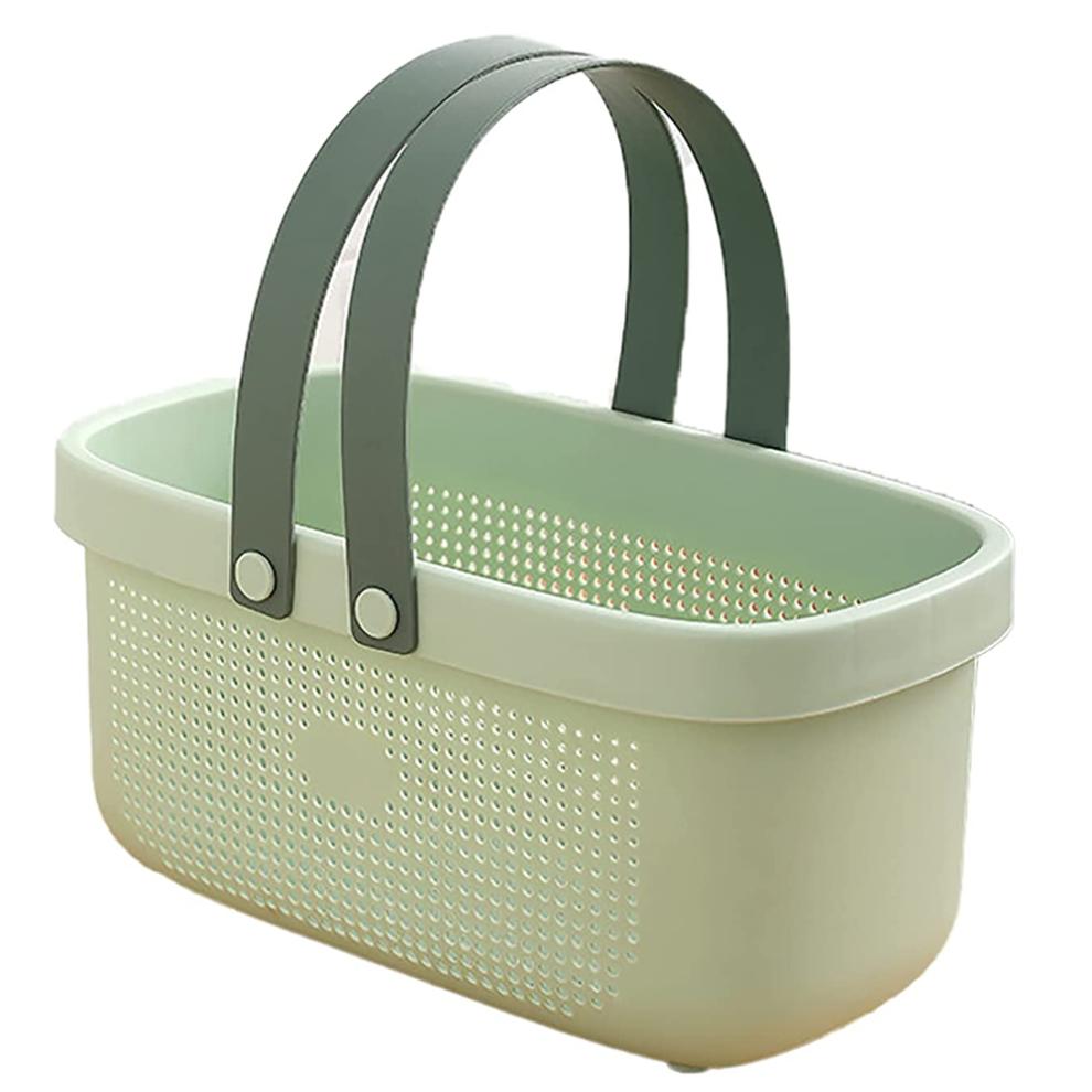 Stackable Open Design Organizer Storage Baskets, BPA Free Shower Caddy Bins with Drainage Holes for Quick Drying in Kitchens and Bathrooms