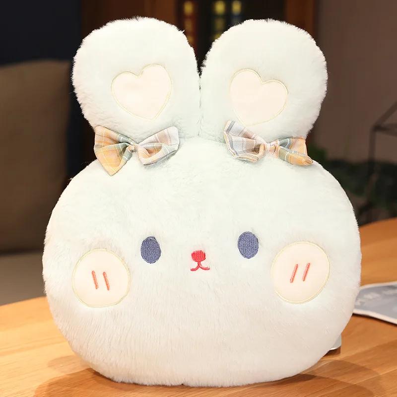 Cute Cartoon Creative Plush Warm Handstoy Bear Rabbit Doll Pillow Accompanies Decompression Toy Birthday Holiday Gift