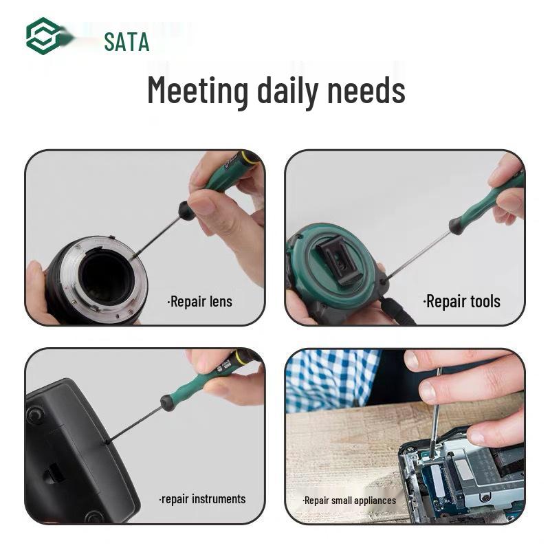 SATA Setar Micro Phillips Adjustable Screwdriver for Cameras, Glasses, and Watches (62903–62916)