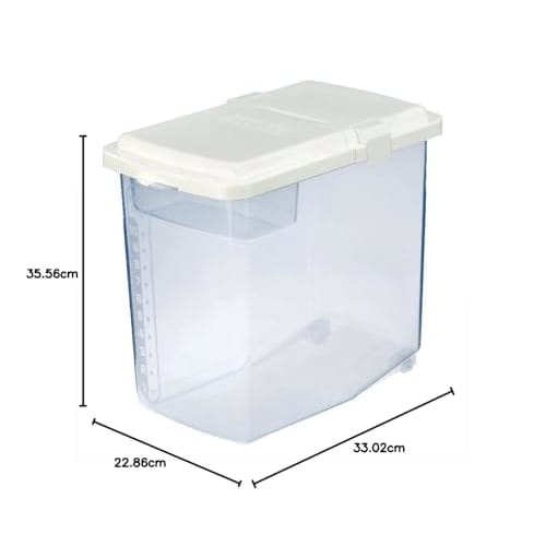 Inomata Chemical (Inomata-k) Rice Bin Revolution with Measuring Cup, 10kg, 125105