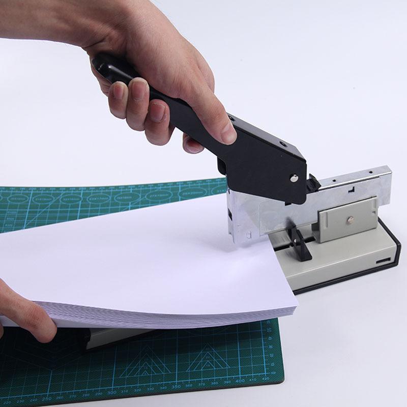 Huapuda Großkapazitäts-Papierhefter Heavy-Duty-Hefter Buchbinde-Heftklammern Manuell betätigter Hefter 100/200 Blatt