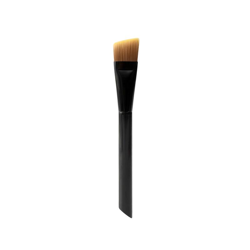 Flat Head Streak-Free Foundation Brush with Mixing Palette for Liquid Makeup Application