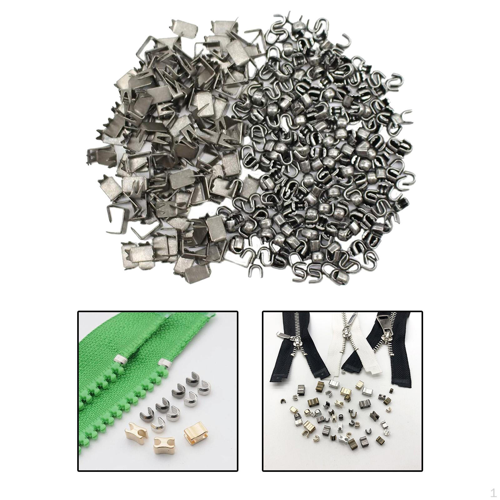 

Набор для фиксации нижнего края молнии, 300 штук, U-образные ремонтные детали, замена, шестерня, металл, швейный, шнурок для пуллера чёрный