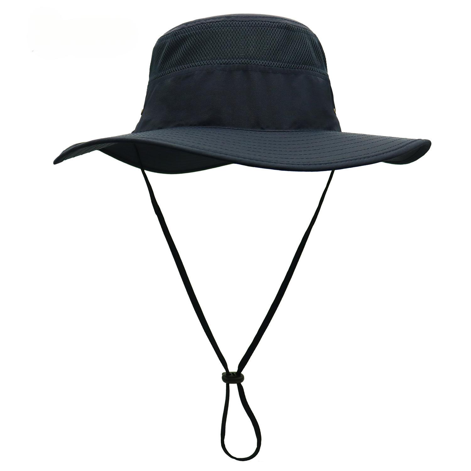 

Outdoor vacation leisure big eaves bucket hat UV protection UPF50 + hat men and women sunshade big edge hat sun protection hat adjustable