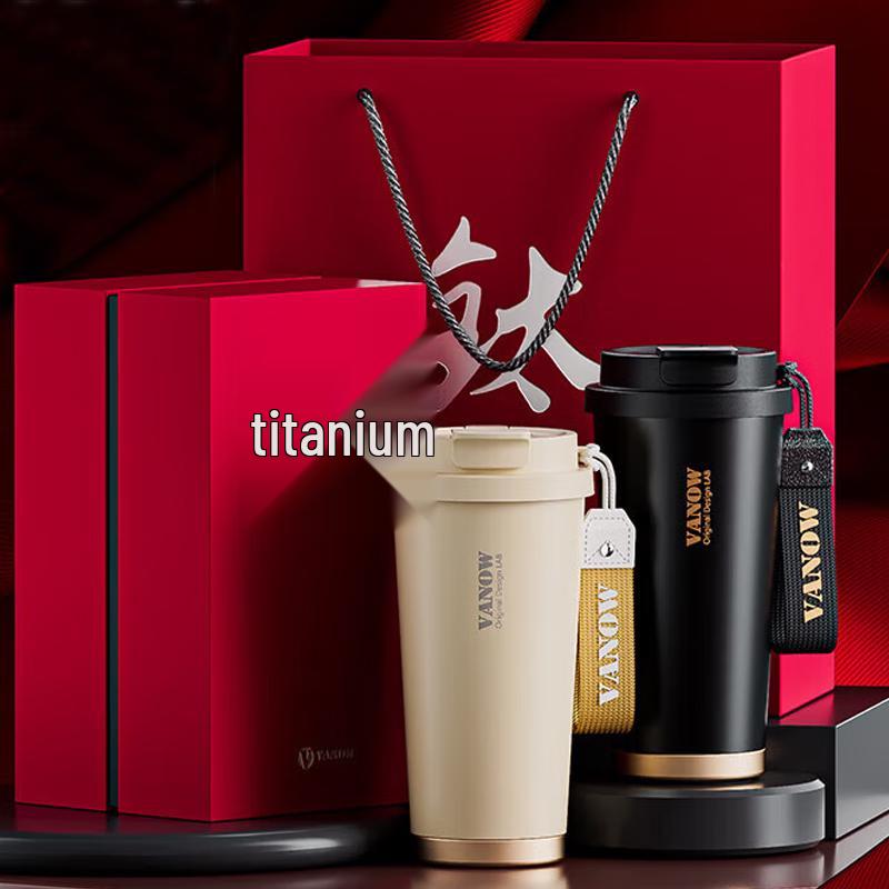 Vanow 500ml Titanium Insulated Coffee Mug