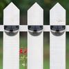 4Pcs Solar Fence Lights 6LED Garden Light Waterproof Decorative Lamps
