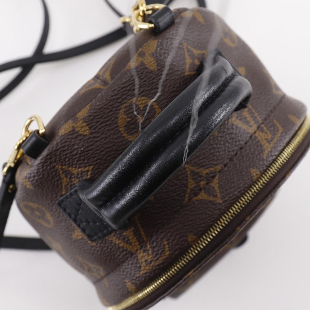 LOUIS VUITTON Palm Springs Backpack MINI Backpack Daypack M44873 2WAYShoulder Brown Monogram canvas Women Used