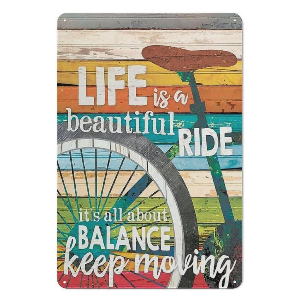 Cycling Metal Tin Signs Bike Ride Wall Decoration Plaque Vintage Art Poster Iron Painting for Man Cave Home Cafe Garden Club Bar