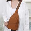 Bolso Cruzado de Pecho para Mujer Gran Capacidad Impermeable Correa Ajustable Cremallera Bolso Cruzado al Hombro Único para Viajes al Aire Libre Bolsita Deportiva