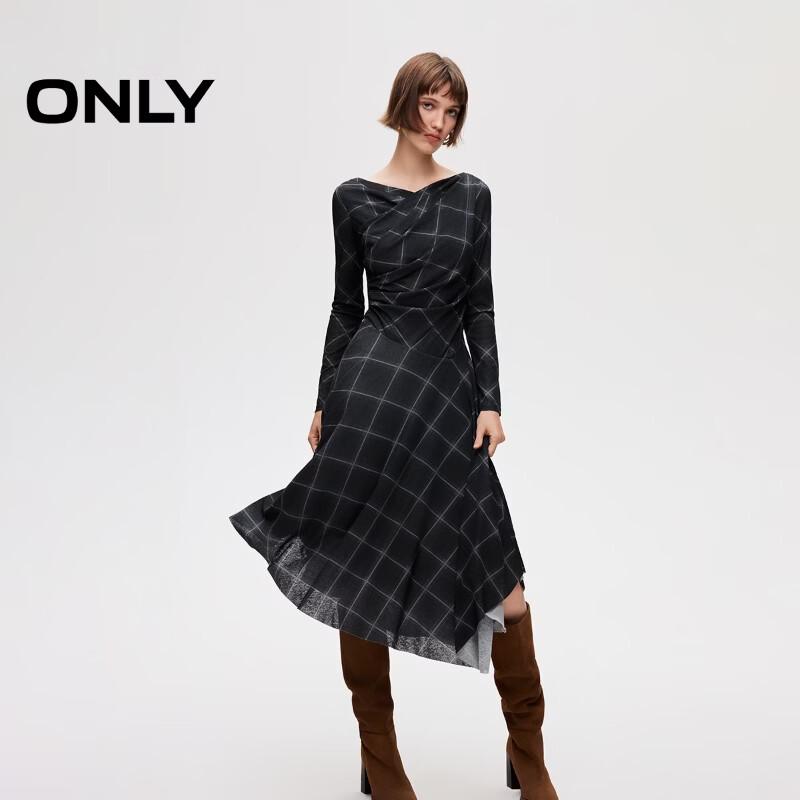 ONLY Women s Irregular Hem Cowl Neck Midi Dress XL