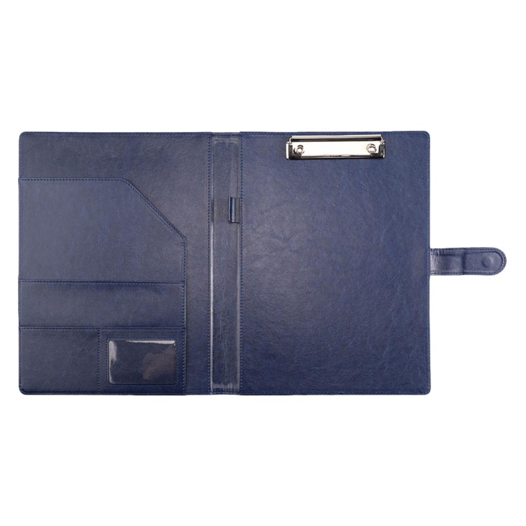 Elegant PU Leather Document Folder With Secure Magnetic Buckle Closure And Place Sign Ones Name Pen Storage Folder A4 Folder