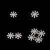 50 Stück Schneeflocke Flatback Perlen Verzierungen Weihnachts-Basteln Kartenherstellung