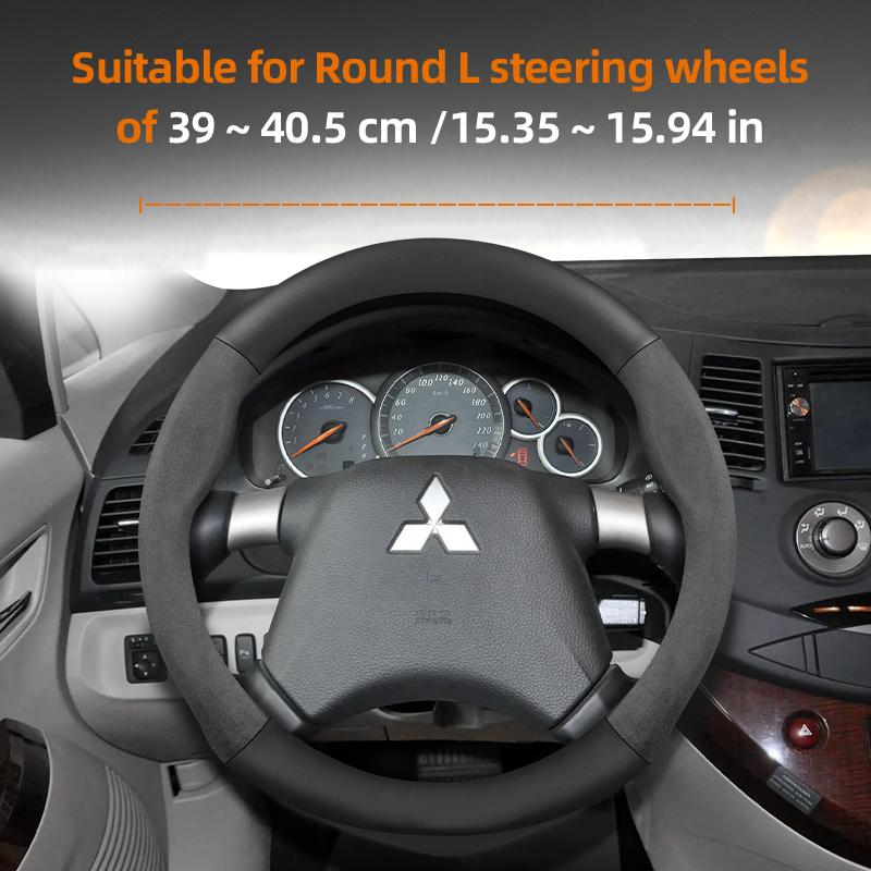 Applicable to Mitsubishi steering wheel covers: Outlander 3, XL, L200, Lancer 2009, X 9, 10, Asx, Pajero Tr4, Mirage G4,