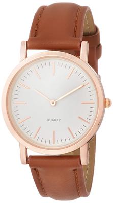 [Arias] Analog Casual Watch Amalfidia Waterproof Leather Strap White Dial Amalfidia, Japanese Movement A46M02 Men's Brown