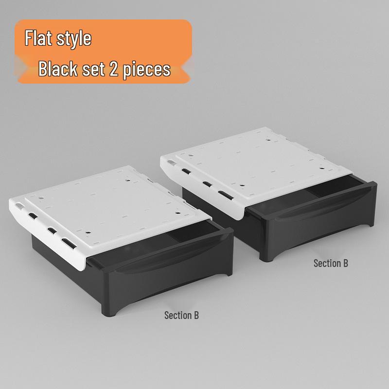 Hidden Under-Desk Adhesive Drawer for Workspace Organization