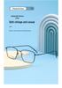 Autumn 8501 Pure Titanium Unisex Retro Square Anti-Blue Light Glasses with Myopia/Plano Lenses.
