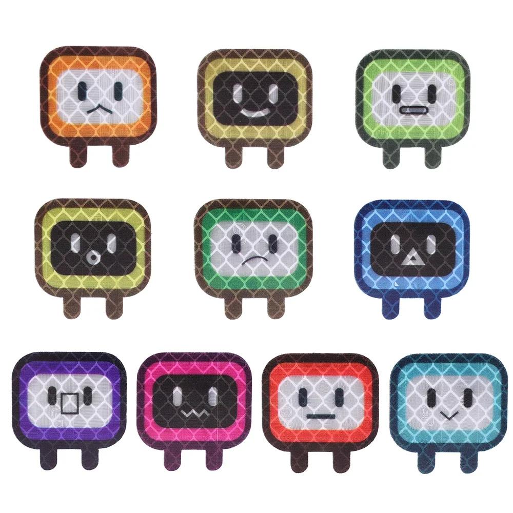

10/20PCS Car Stickers Decorative Reflective Motorcycle Personality Cute Square Auto Body Stickers Helmets Shielding Scratches 10pcs