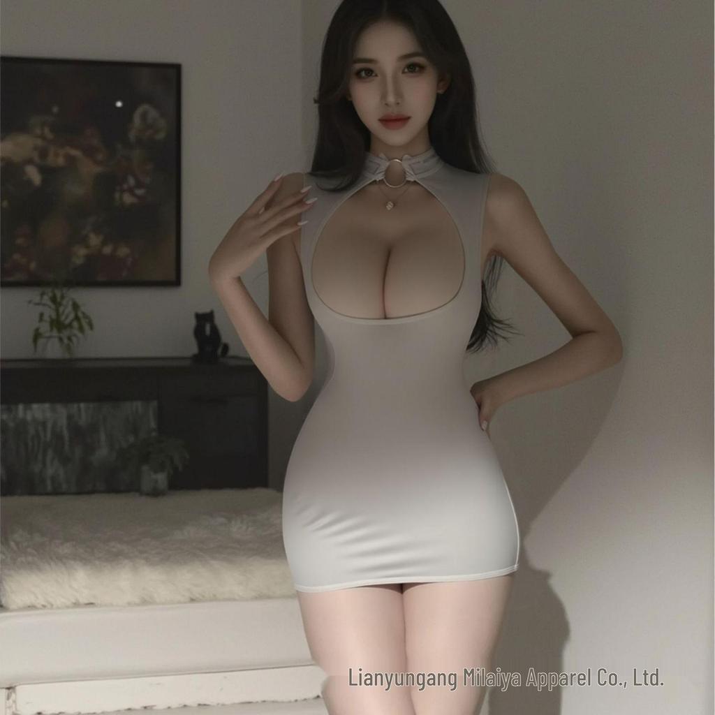 Temptation Lace Sekretärin Dessous: Heißes Hohl-Nachthemd