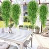 Vindistensdesign Konstgjorda Hängväxter UV-beständig Gyllene Klockpil Konstgjorda Blommor Rumsinredning